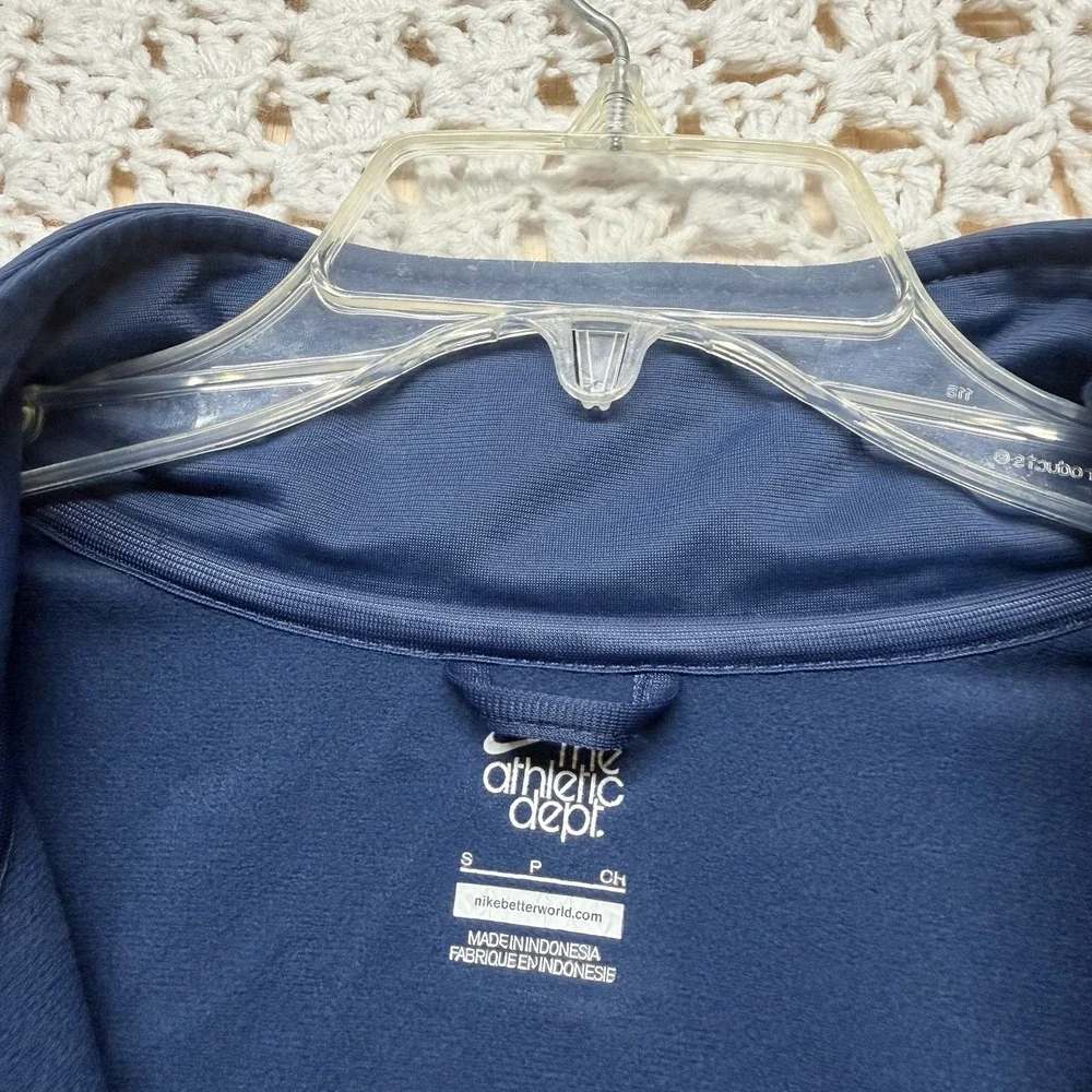 Nike Jacket Men Sz S Blue Yellow Athletic Dept Full Zip Color Block Track Jacket - Picture 5 of 10